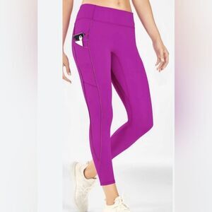 Fabletics Anywhere Motion365 High-Waisted Moto 7/8‎ Legging Orchid Purple Medium